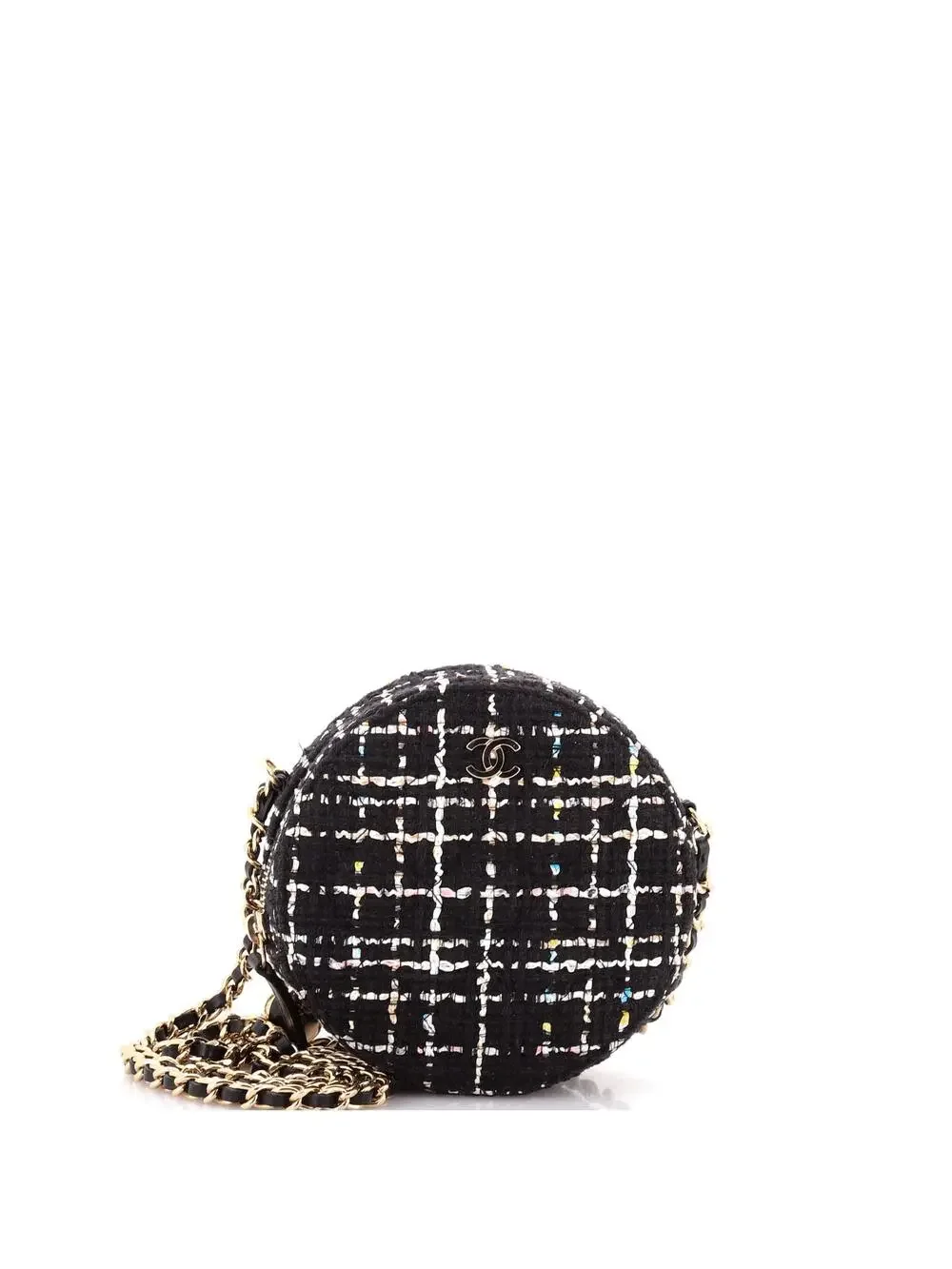 Chanel Charm Round Clutch With Chain #233156C20B